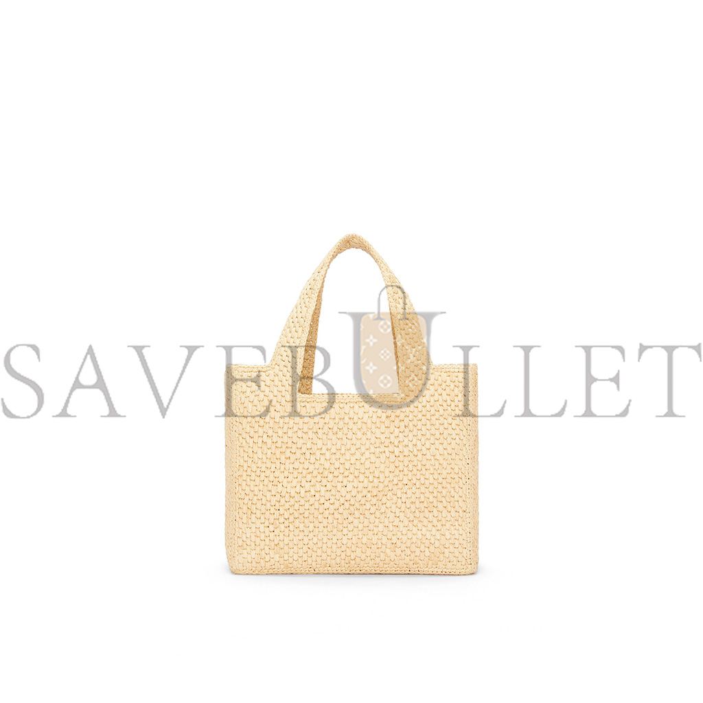 l*ew* small font tote in raffia a685b59x03 (24*19.5*11cm)